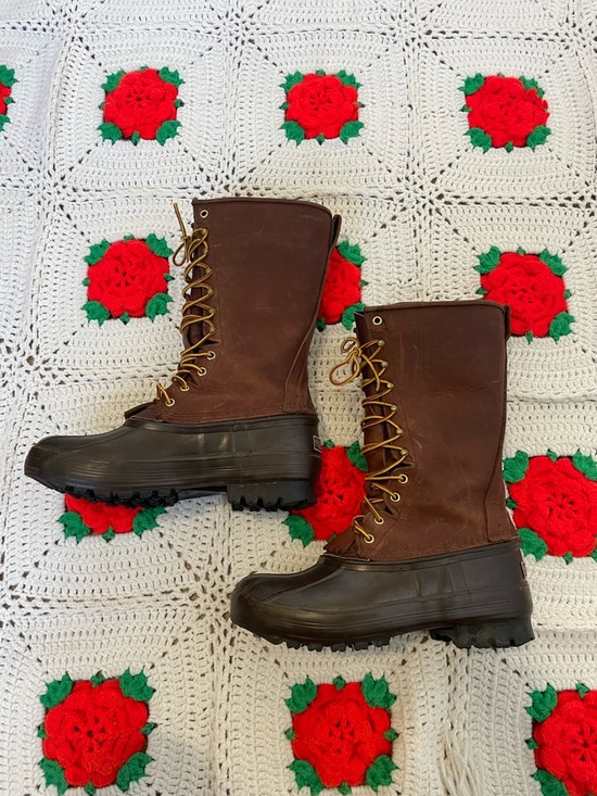 Schnee’s Hunter 2 II 13” Brown Leather Boots With Wool Insulated Liner size 7 main image 8